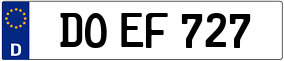 Trailer License Plate
